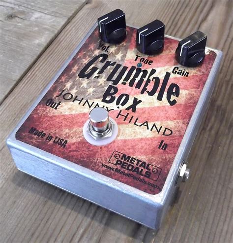 metal pedals Grumble Box Johnny Hiland 2015 Silver